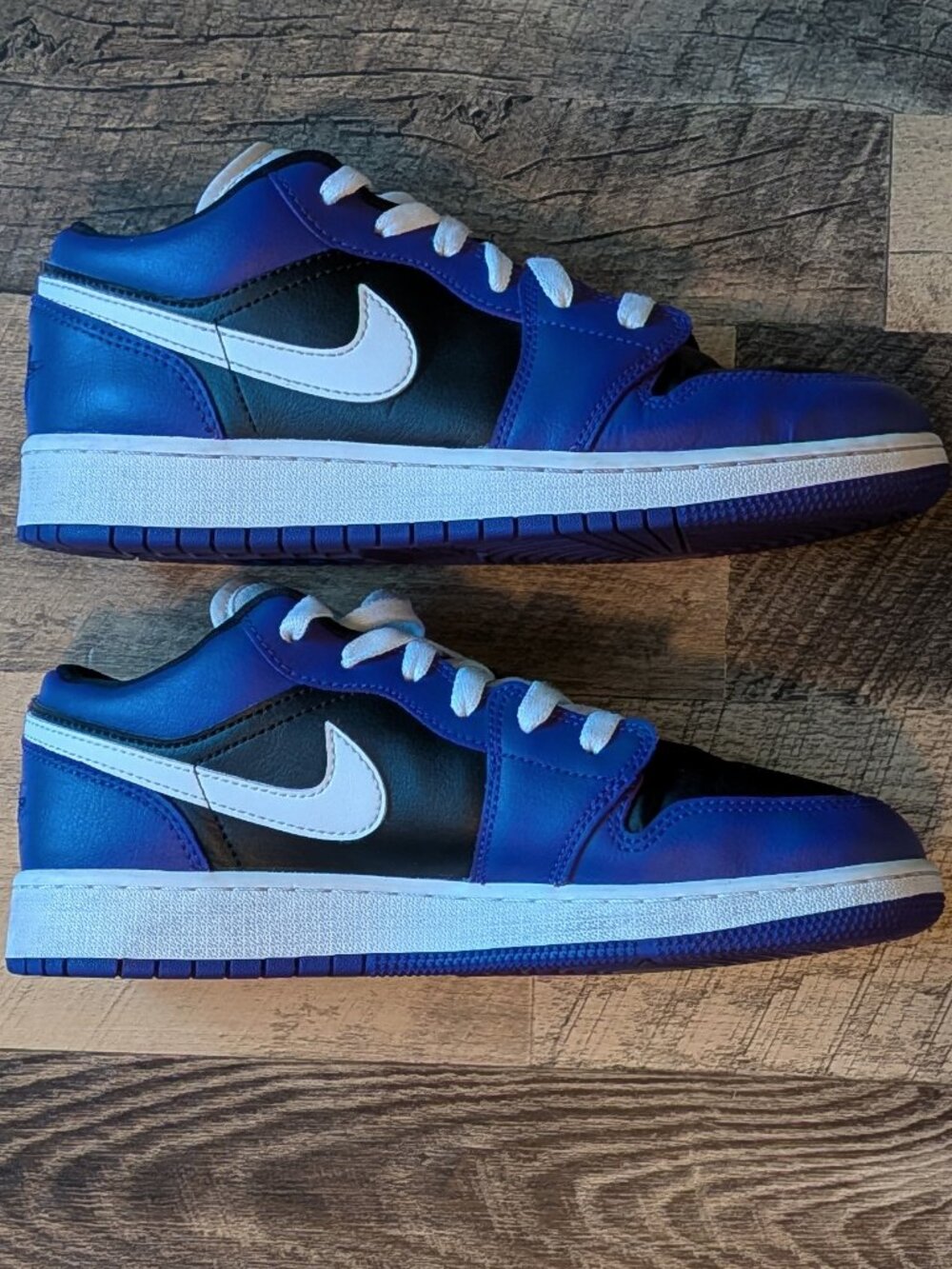 Air Jordan 1 Low Court Purple Black Shoes Leather Sneakers